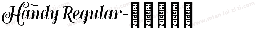 Handy Regular字体转换